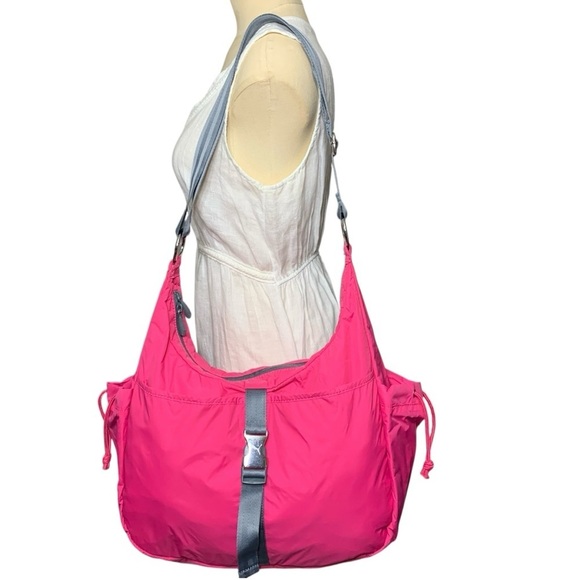 Puma Handbags - Puma Retro Sport Nylon Crossbody Hot Pink Shoulder Bag Ajustable Strap Tote Y2K